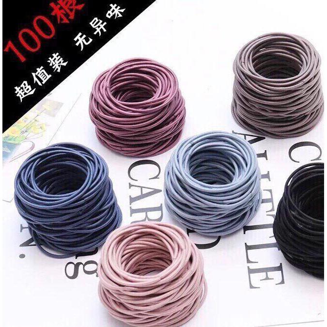 Chun Cột Tóc Trơn Nhiều Màu - MÀU NÂU