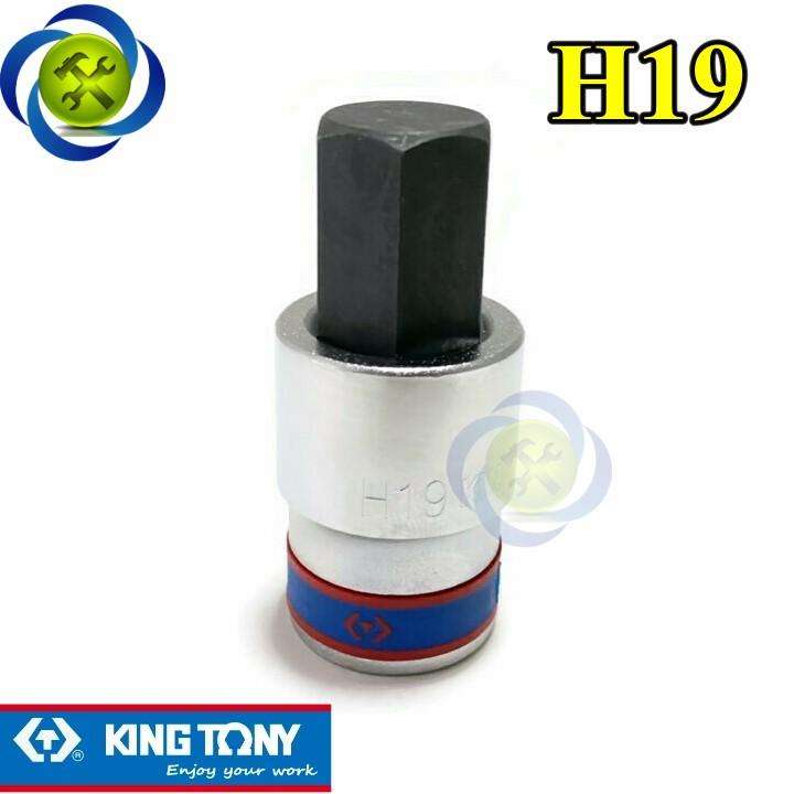 Tuýp lục giác 19mm Kingtony 402519 loại 1/2 trắng-đen