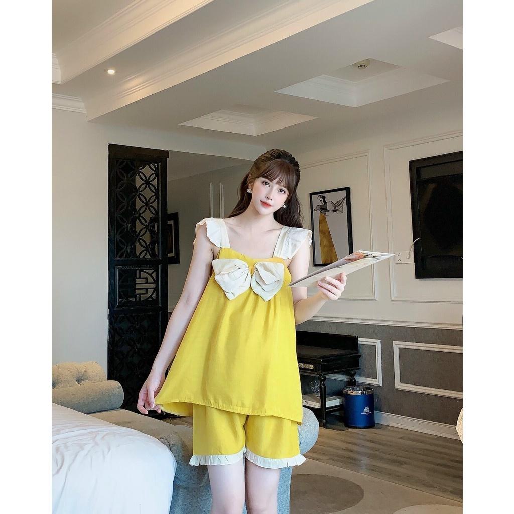 Bộ đồ bầu ngắn tay thời trang thiết kế mặc mùa hè mềm mát M77 - bauxinh