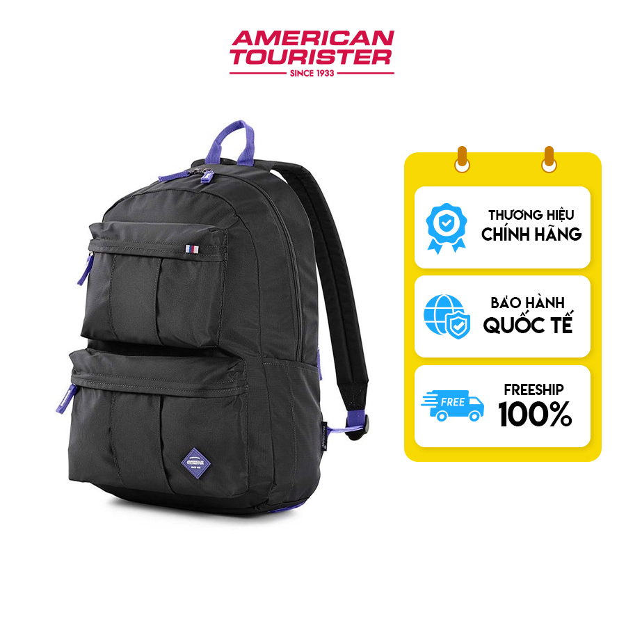 Balo American Tourister Riley Backpack 1 AS - màu BLACKCURRANT