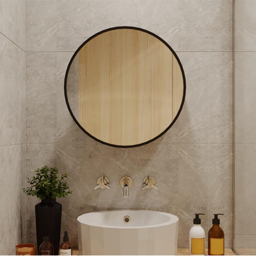 Tủ gương tròn treo tường phòng tắm NT05 - Đường kính 500mm