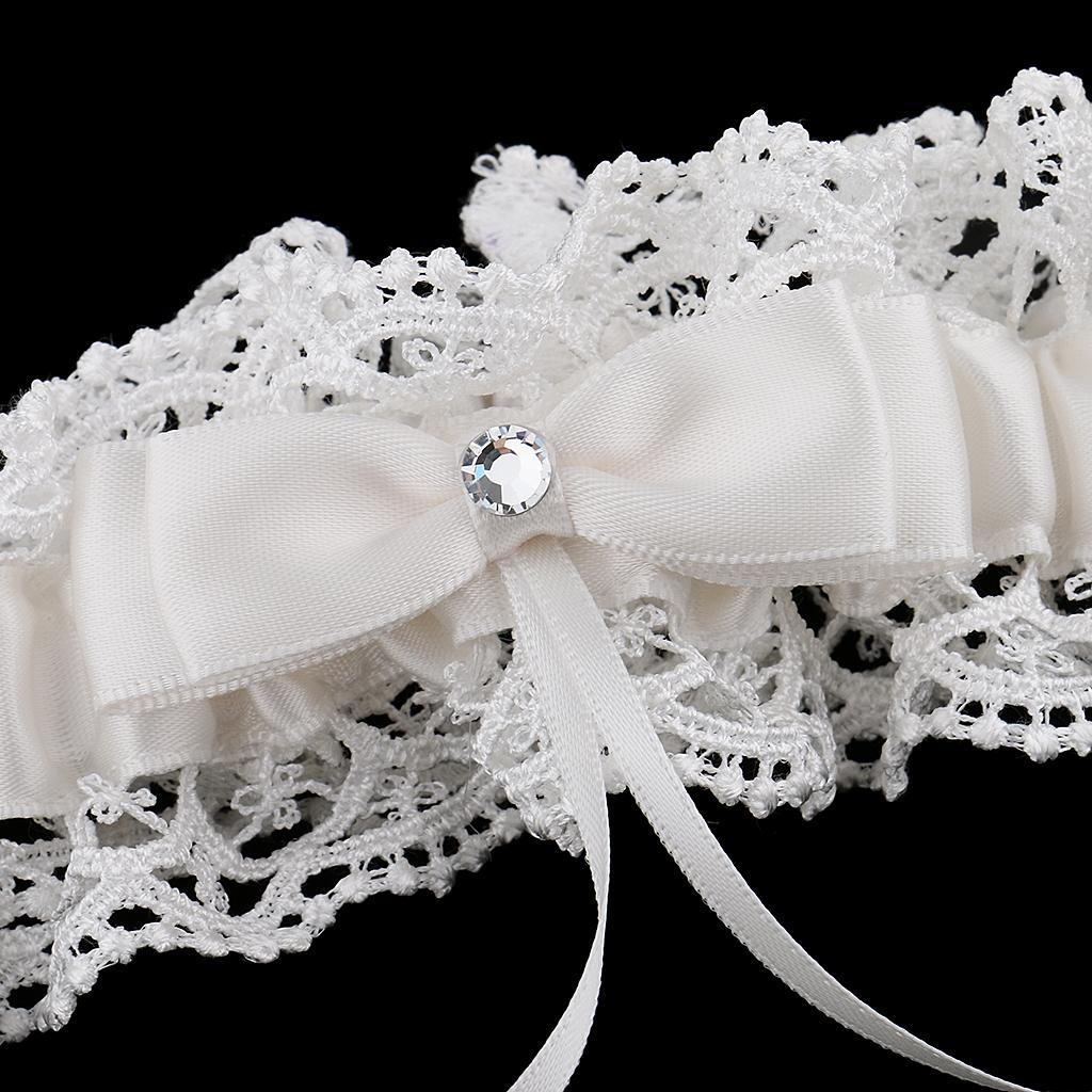 2pcs Wedding Bride Keepsake Garter Fashion Beige