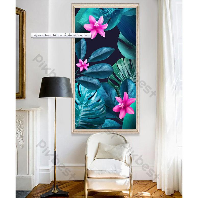 Tranh dán tường Tranh 3D dán tường Rừng Nhiệt Đới