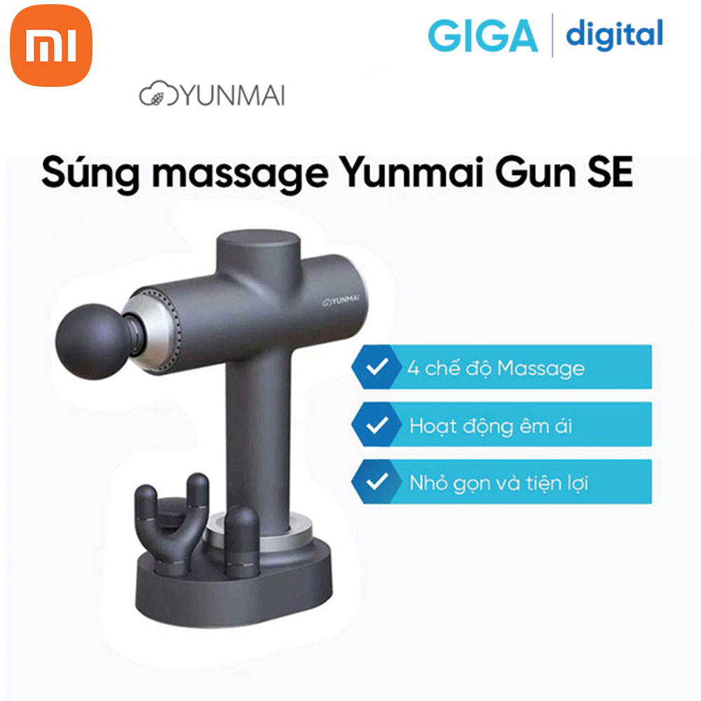 Máy massage không dây cầm tay Xiaomi Yunmai (YUNMAI Gun SE) - Bản Quốc Tế - Hàng Chính Hãng