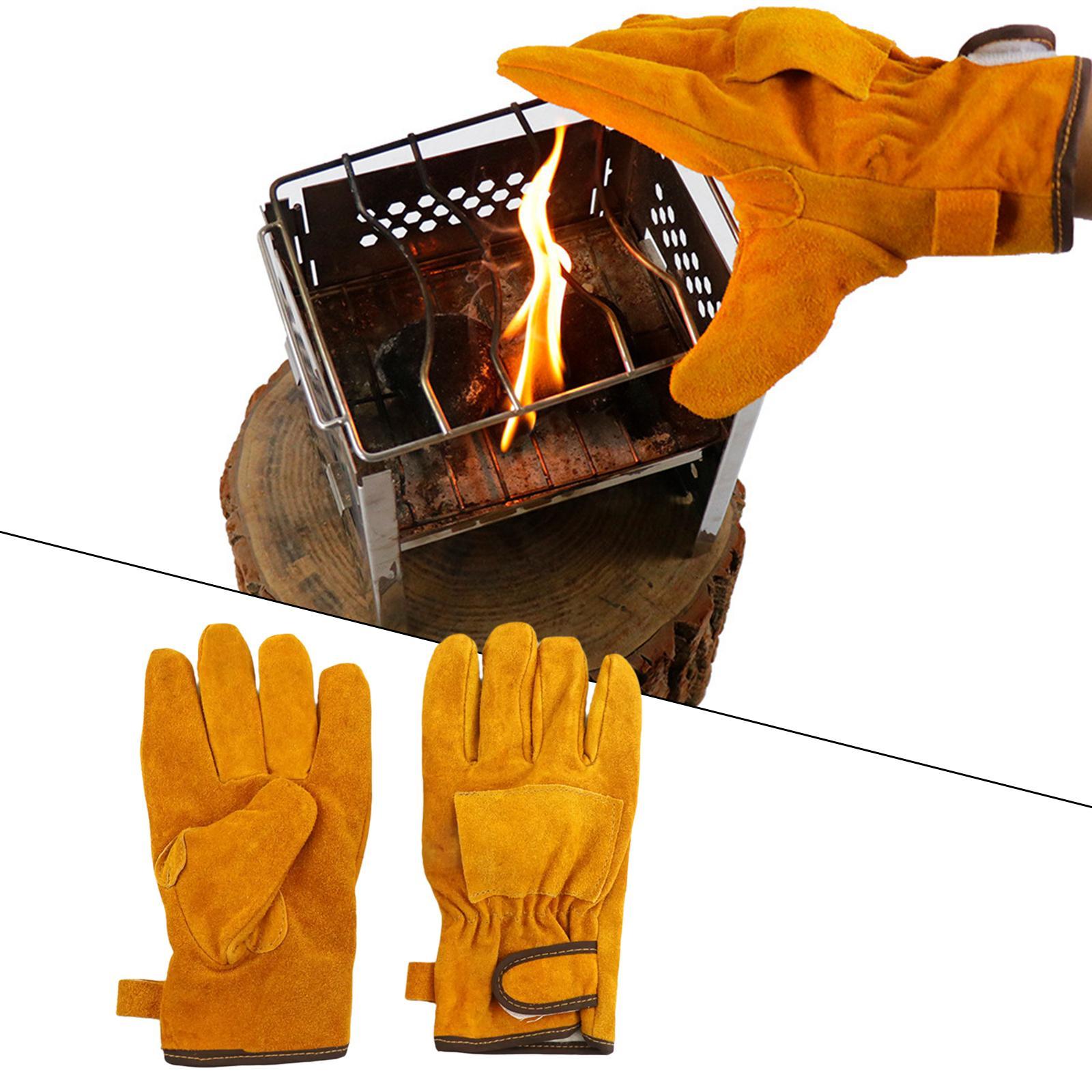 Heat Resistant Gloves Oven BBQ Mitts for Cooking Camping