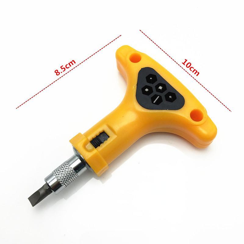 Ratchet Wrench Screwdriver Screw Release Tighten Socket Spanner+ Bits