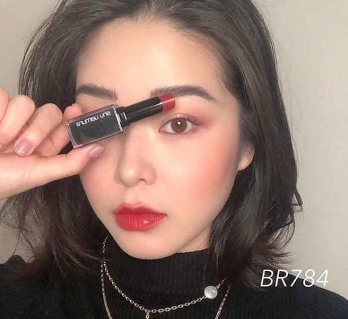 Son Shu Uemura Rouge Unlimited Amplified Matte AM BR 784 Màu Đỏ Gạch (Chất Son Lì Có Dưỡng)