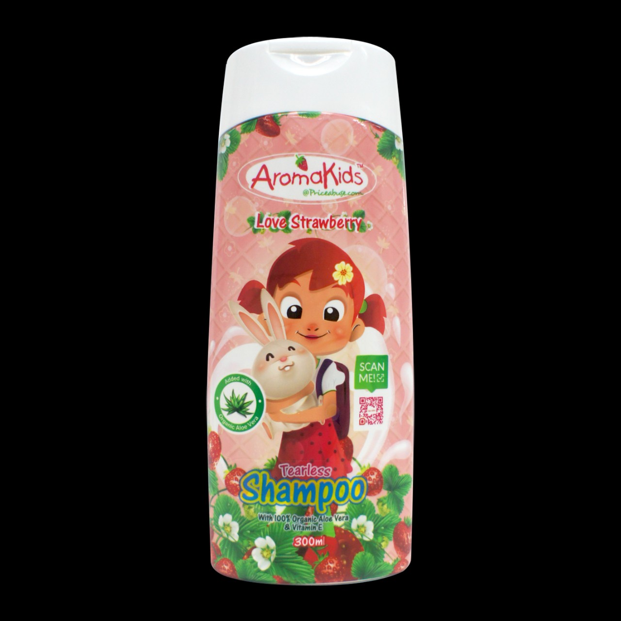 Sữa Tắm Dầu Gội Hữu Cơ Cho Bé 01 Tuổi AROMAKIDS STRAWBERRY I SHOWER GEL I SHAMPOO 300ML -