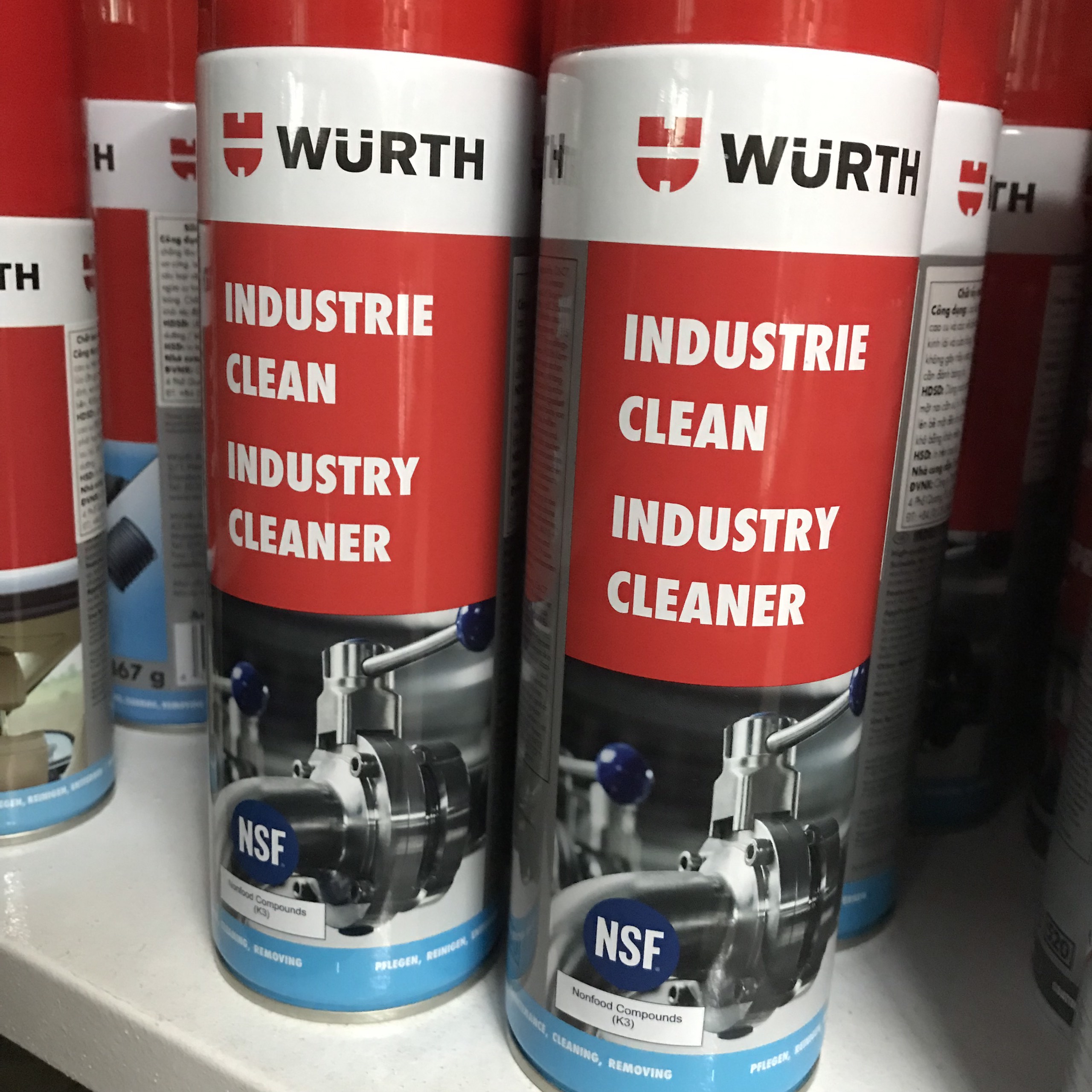 Chai Xịt Tẩy Keo Dính, Keo Dán Decal Wurth Industry Cleaner 500ml 0893140