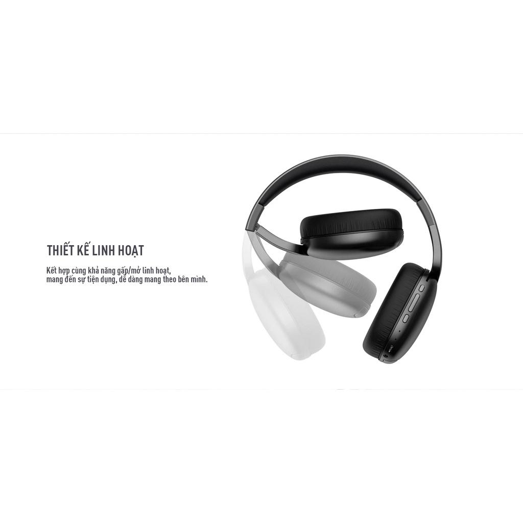 Tai Nghe Bluetooth Headphone HAVIT H600BT, Driver 40mm, BT 5.0, Nghe Đến 8H, Gập Gọn 90 - Hàng Chính Hãng