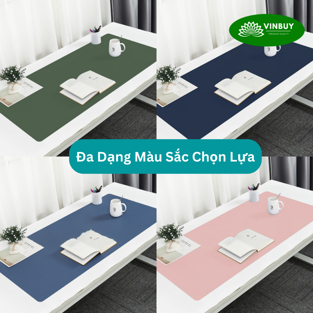 Miếng Lót Chuột Cỡ Lớn, Pad Chuột Cỡ Lớn Bằng Da Cao Cấp 40cmx80cm, Tấm Lót Chuột Thảm Da Trang Trí Bàn Làm Việc VinBuy - Hàng Chính Hãng