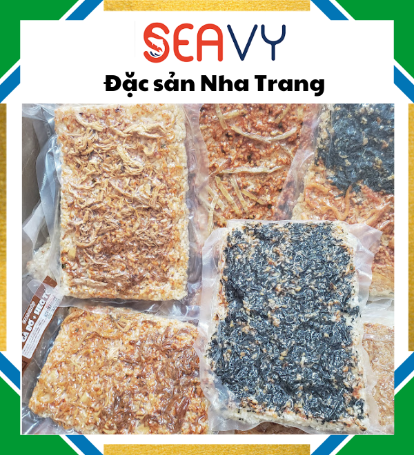 Đặc Sản Nha Trang- Cơm Cháy Chà Bông Mix 5 Vị Thơm Ngon Giòn Giòn, Seavy Gói 200 gram
