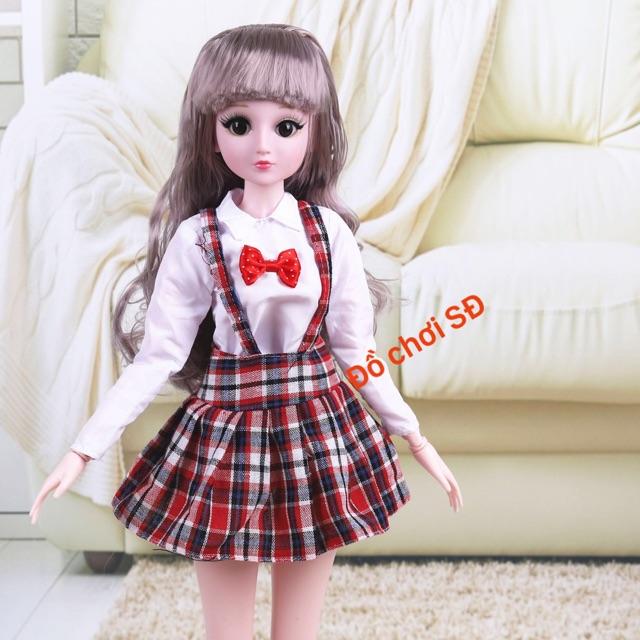 Đầm học sinh ( búp bê 60 cm )