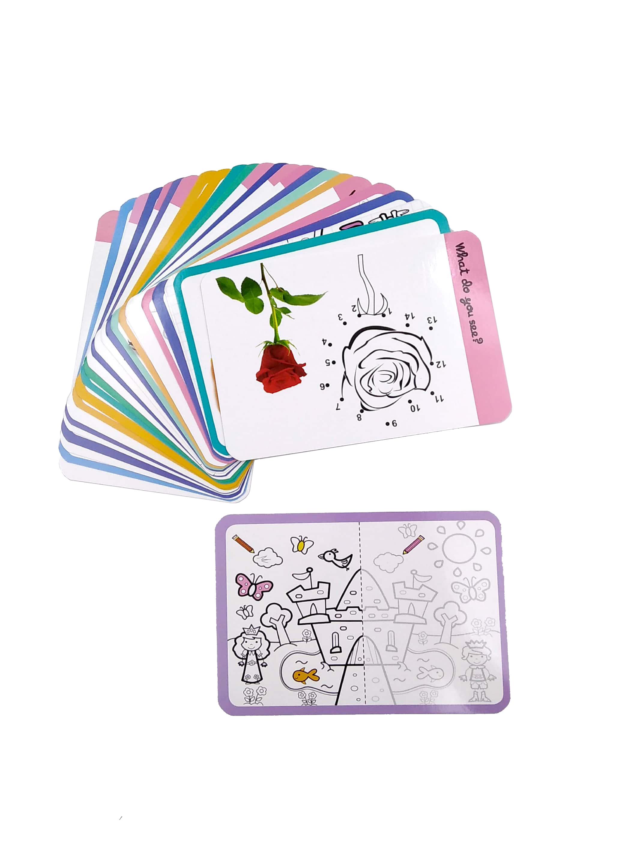 Flash Card - Doodle Activity Purple (25 Activity Cards)