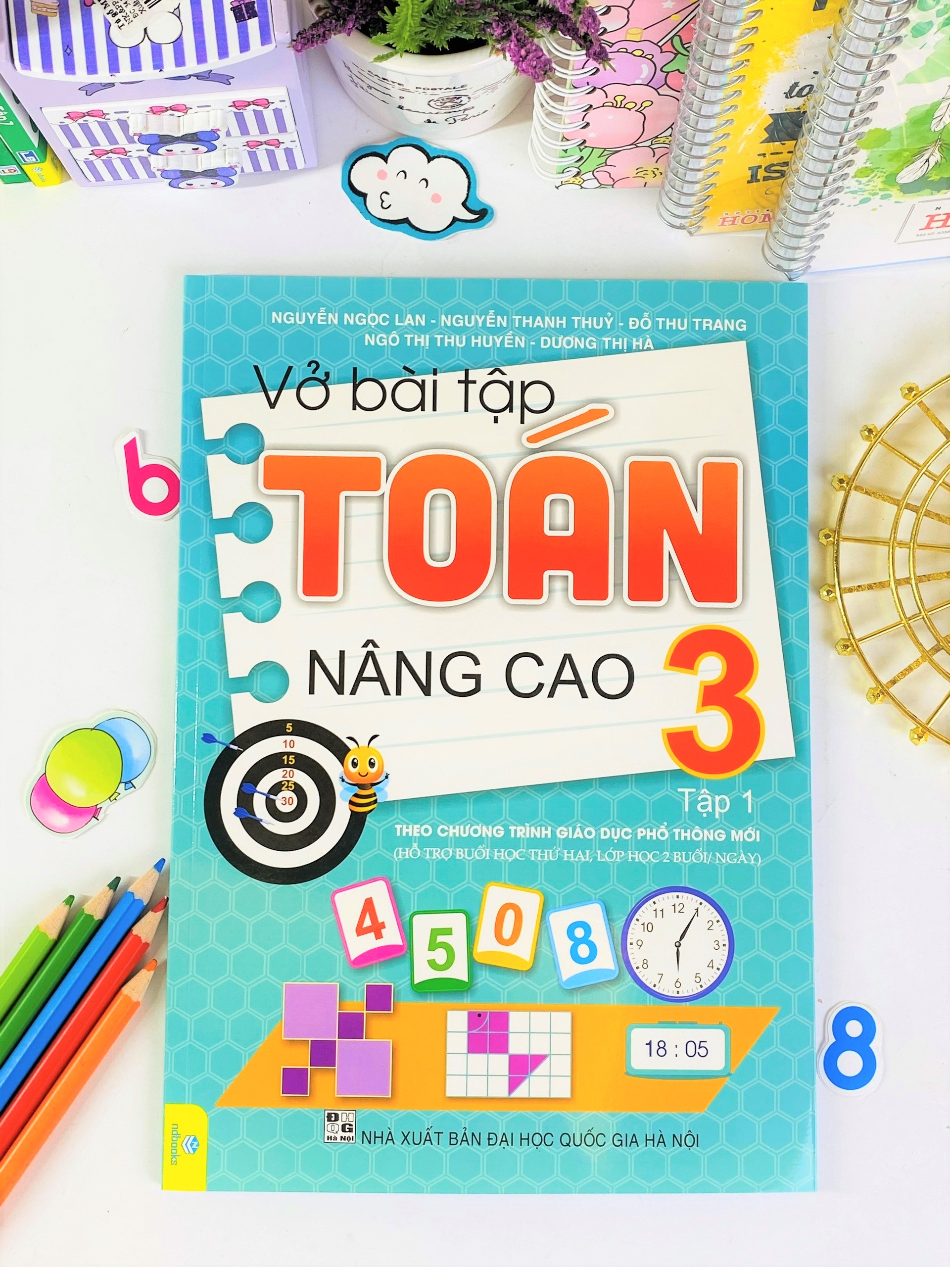 Sách - Combo 2 Cuốn Vở Bài Tập Toán Nâng Cao 3 - Biên soạn theo chương trình GDPT mới - ndbooks