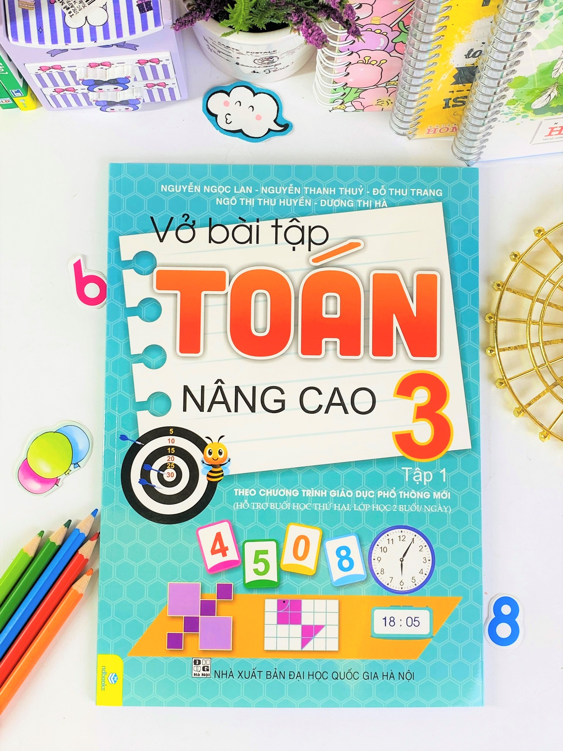 Sách - Combo 2 cuốn Vở Bài Tập Toán Nâng Cao 3 - Biên soạn theo chương trình GDPT mới - ndbooks