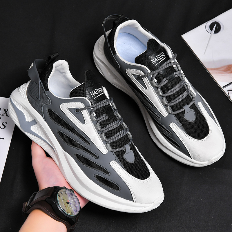 Giày Thể Thao Nam GEMI - Giày Sneaker Màu Xám - Trắng, Giày Thể Thao Chạy Bộ Xuyên Việt - G5431