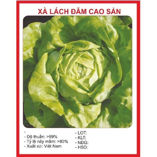 Hạt Giống rau Xà lách đăm xanh dể trồng f1- gói 0,2gram-tặng kèm gói phân bón lót