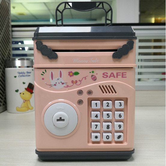 Két sắt mini SAFE cho bé sử dụng mở bằng mật khẩu thông minh, sử dụng pin tiểu AA