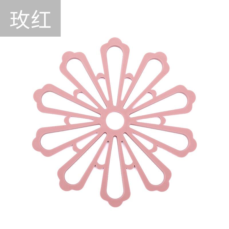 Miếng Đế Lót Nồi, Ly Để Bàn Ăn, Bếp Cách Nhiệt Bằng Silicone Hình Hoa Mẫu Mới 2021