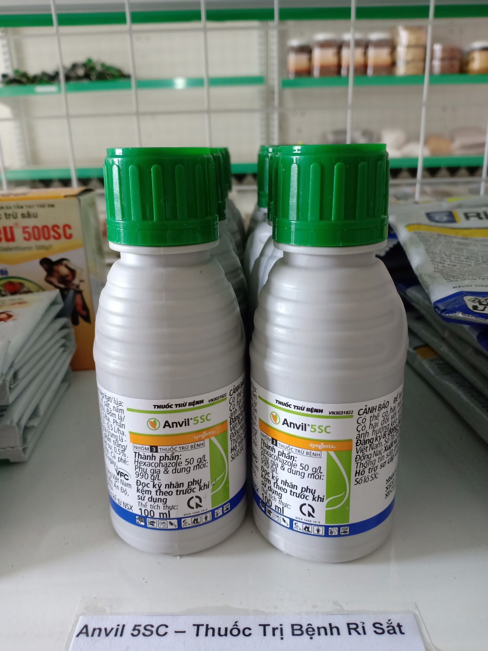 Chế phẩm Anvil trừ nấm cho cây trồng chai 100ml - chuyên trừ rỉ sắt, sương mai, khô vằn