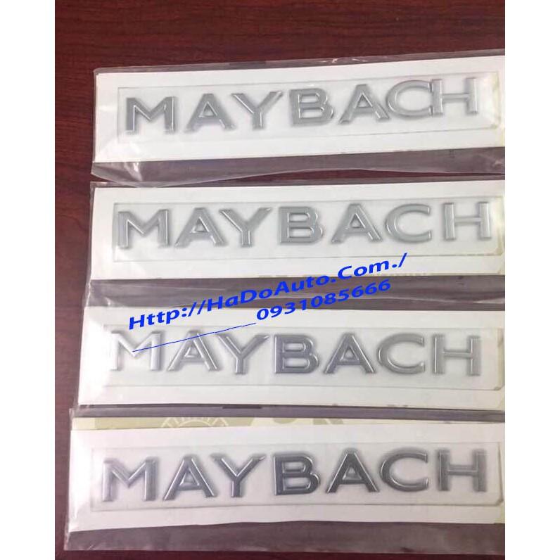 Chữ Nổi MAYBACH Dán Sau Xe MAYBACH