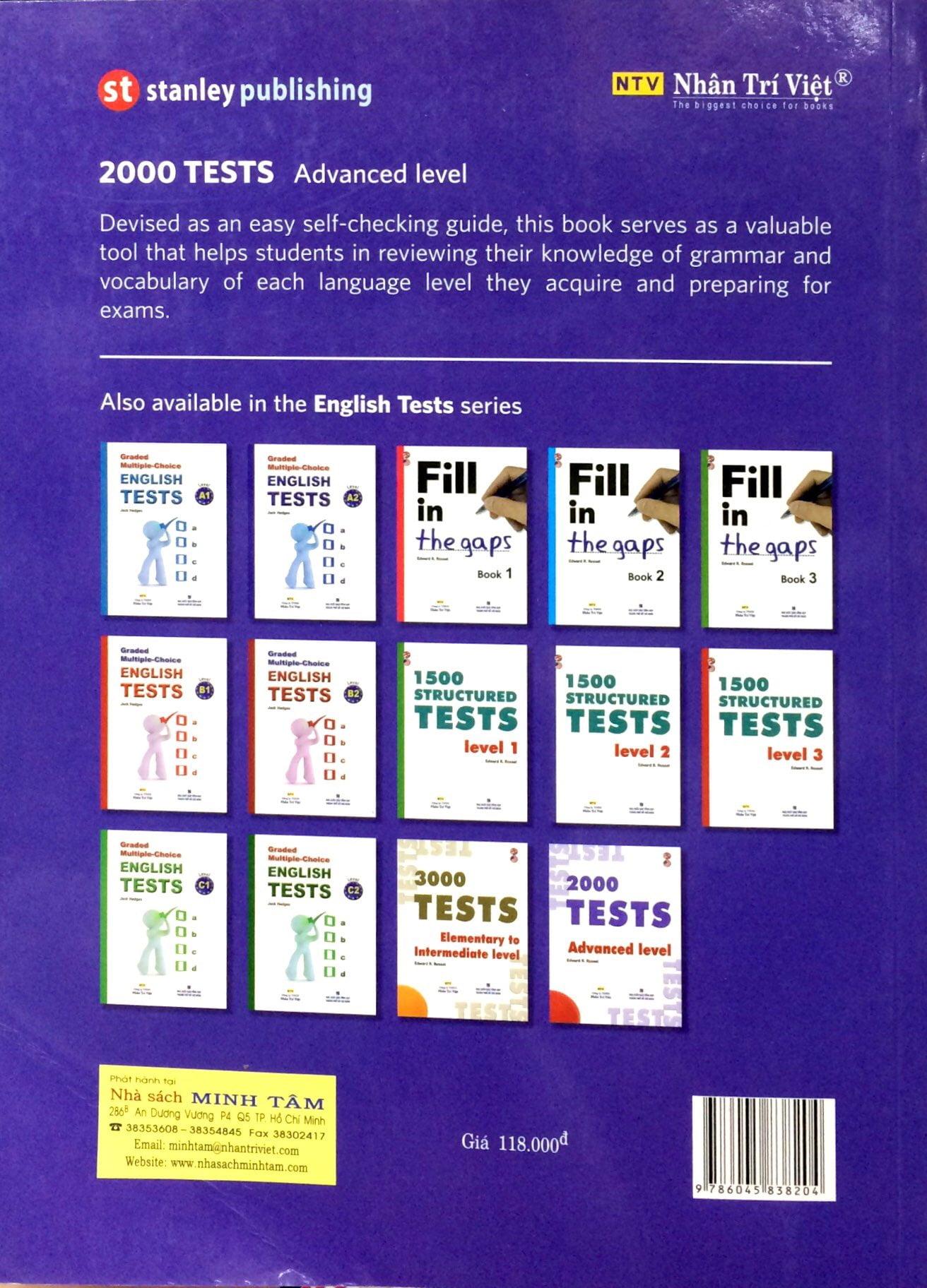 2000 Tests Advanced Level (Không CD)