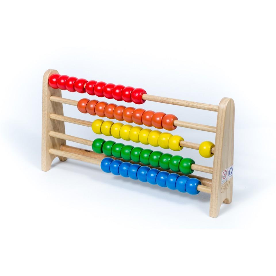 Học đếm đến 10 tròn bằng gỗ cao cấp, đồ chơi giáo dục mầm non cho bé
