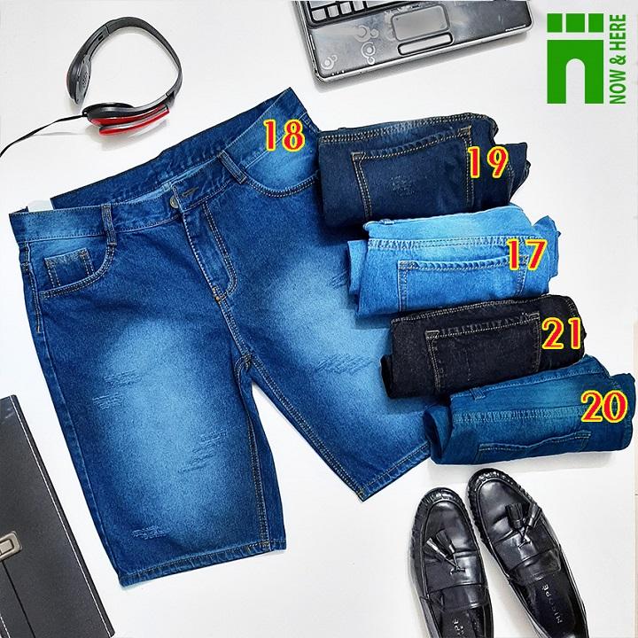 Quần short jean nam có BIG SIZE (đến 100kg), quần ngố BIGSIZE cao cấp, chất co giãn nhẹ - NH Shop