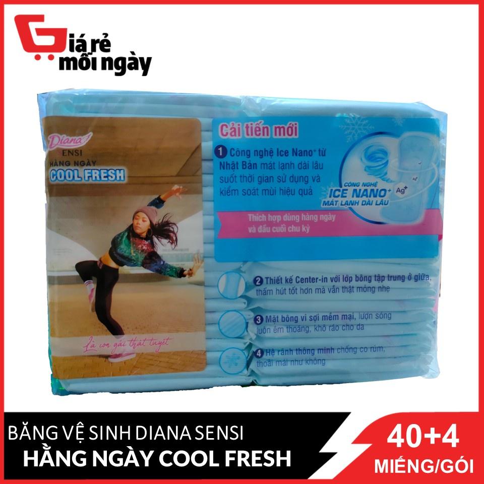 Băng vệ sinh Diana Sensi Hàng Ngày Cool Fresh 40 + 4 miếng/gói