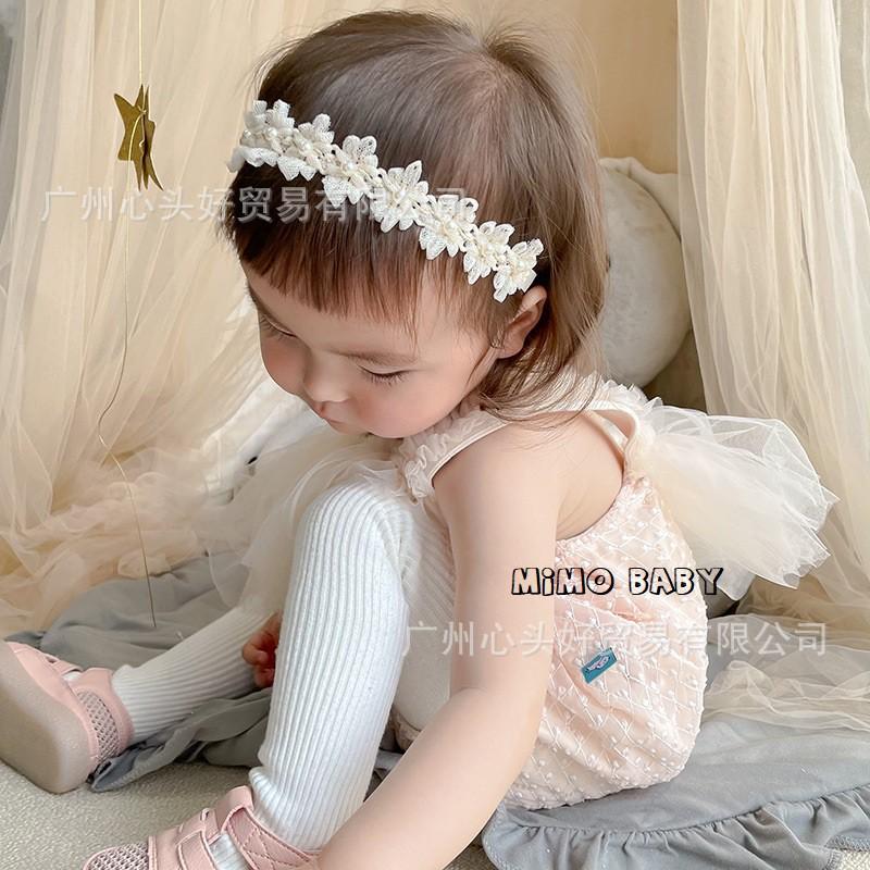 Băng đô ren tiểu thư phong cách hàn quốc Mimo baby cho bé gái BD12