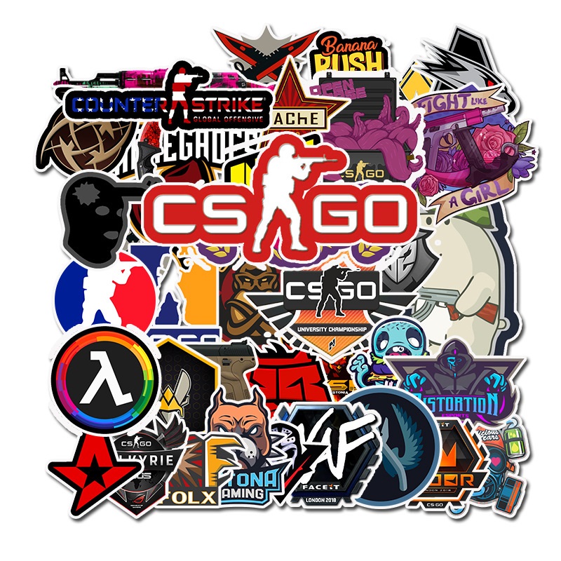 Bộ 50 miếng Sticker hình dán CS-Go