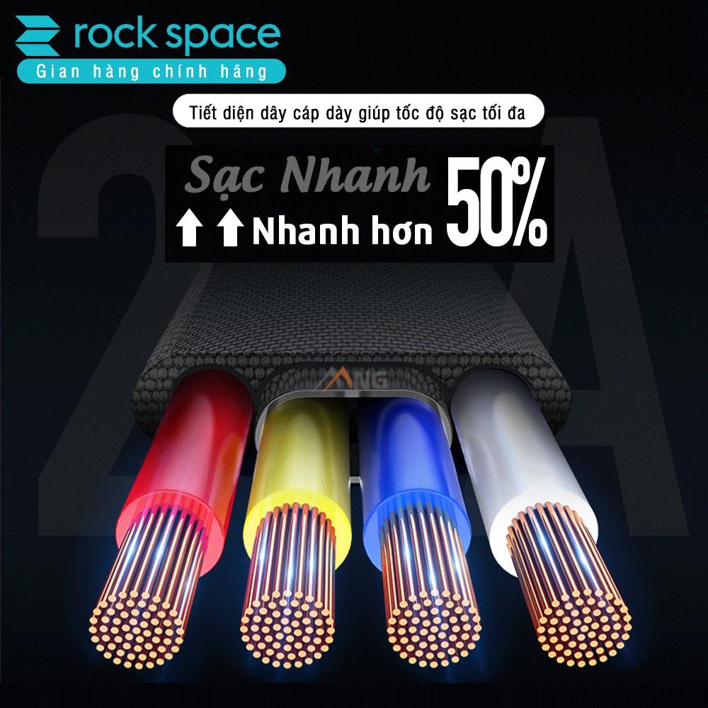 Dây Sạc Rockspace M2 cổng TypeC dành cho điện thoại android - Hàng chính hãng bảo hành 1 năm