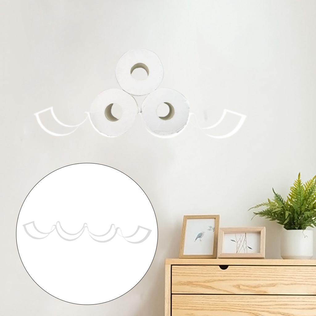 Wall Mount Toilet Paper Holder Storage Rack Tissue Rack for Kitchen Bathroom