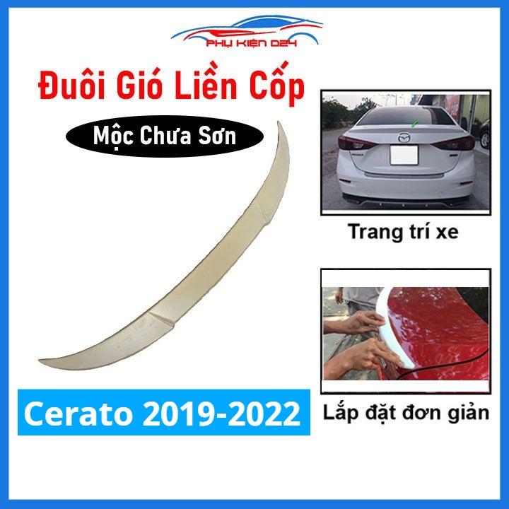 Đuôi gió sau xe liền cốp Cerato 2019-2020-2021-2022 hàng mộc chưa sơn