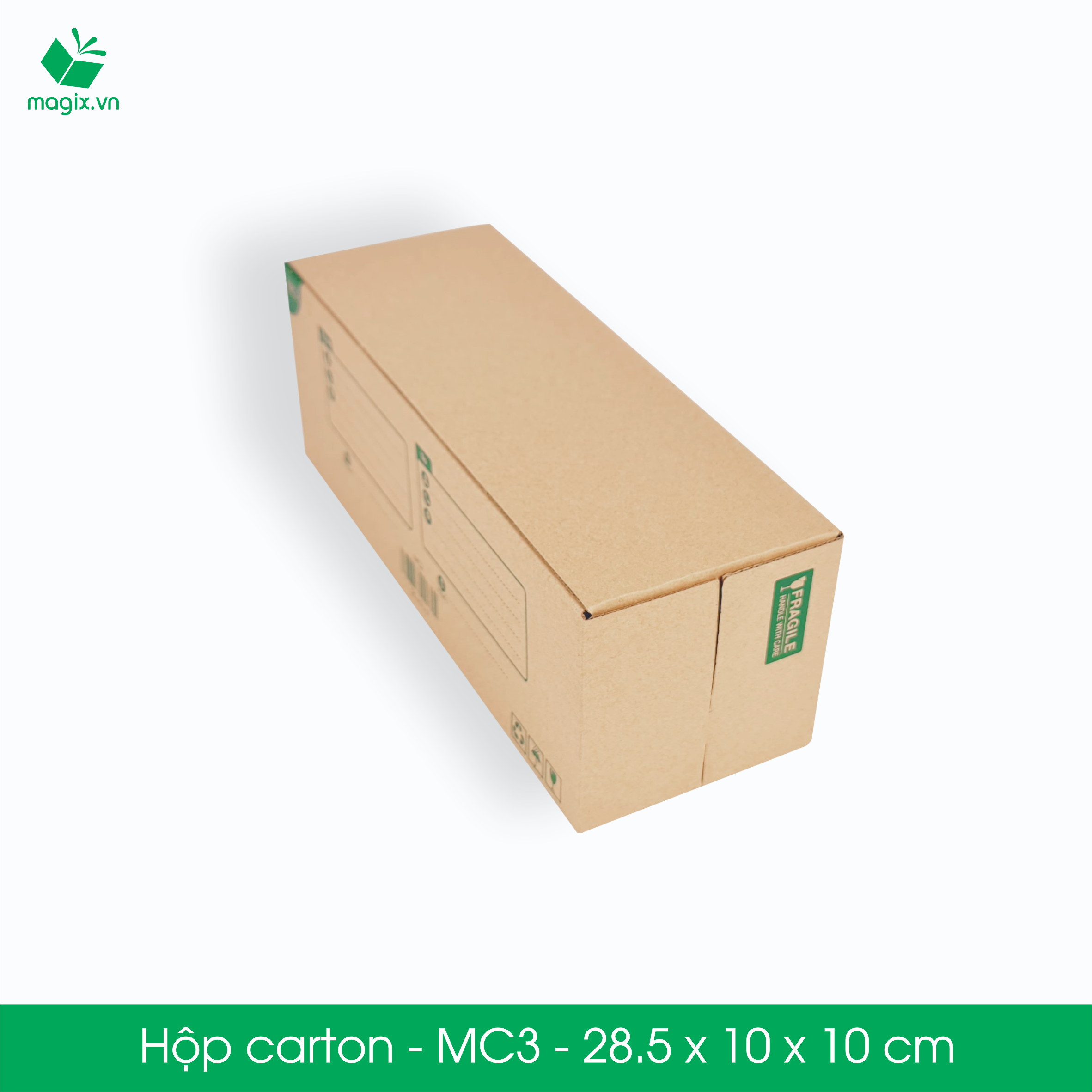 MC3 - 28.5x10x10 cm - 20 Thùng hộp carton đóng hàng