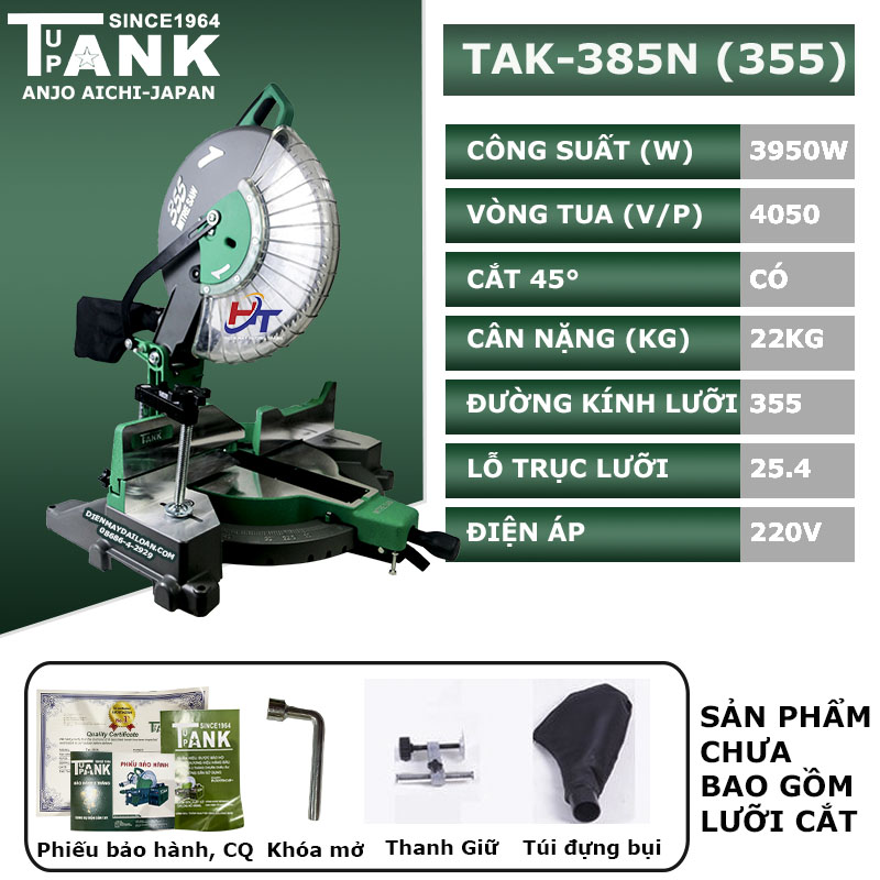 Máy cắt nhôm TANK TAK-385N