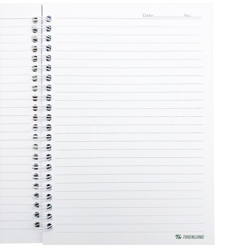 Sổ Lò Xo A5 Kẻ Ngang 120 Trang 100gsm - Thiên Long MB-011 + Kèm Sticker Ngẫu Nhiên - Màu Hồng