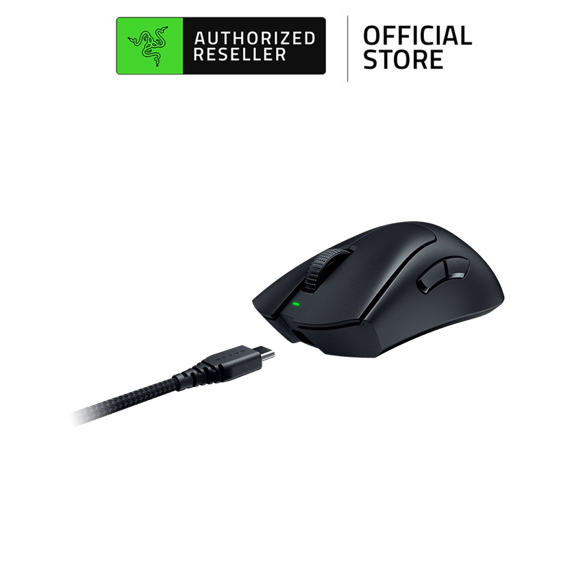 Chuột không dây Razer DeathAdder V3 Pro-Ergonomic Wireless Gaming Mouse (Hàng chính hãng)