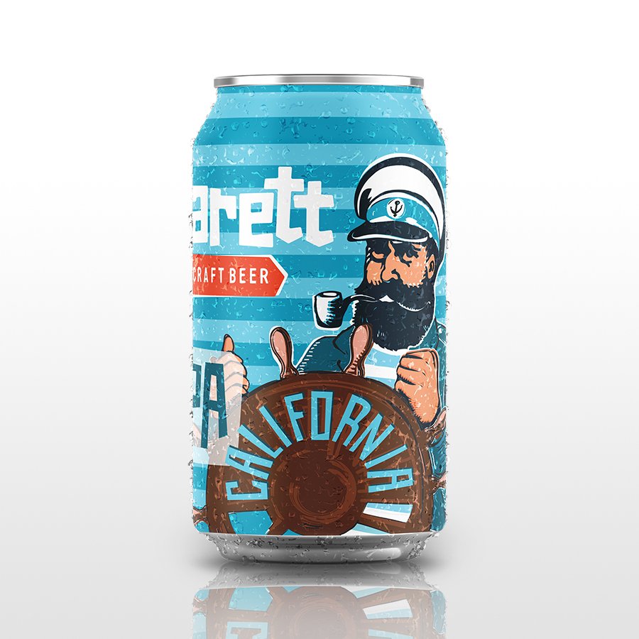 Bia thủ công Barett Craft Beer thùng mix 5 vị/ 6 lon (330ml/lon)