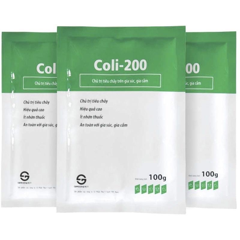 1 gói Coli 200 dùng cho gà vịt ngan lợn bê nghé