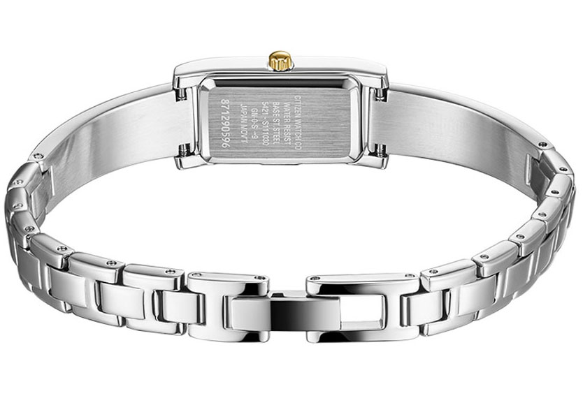 Đồng Hồ Nữ Citizen Đính Đá Swarovski Dây Thép Không Gỉ EZ6364-59A - Mặt Trắng