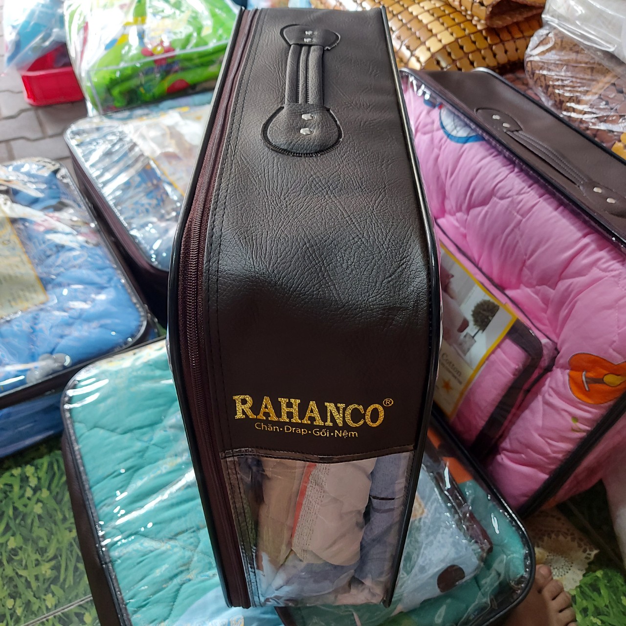BỘ Chăn Ga RAHANCO Cao Cấp 100% Cotton Nhập Khẩu Từ Hàn Quốc – Màu Kem . Mềm - Mịn – Mát & Thấm Hút Mồ Hôi