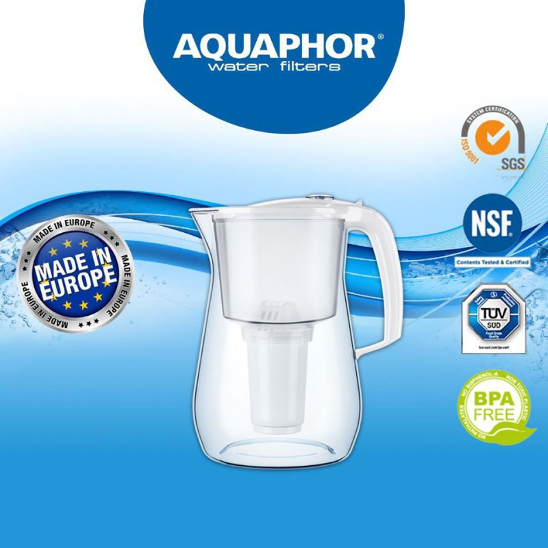 Bình Lọc Nước Uống AQUAPHOR Châu Âu - Công nghệ NANO, Đầy đủ mẫu mã, Không cần dùng điện - Hàng Chính Hãng