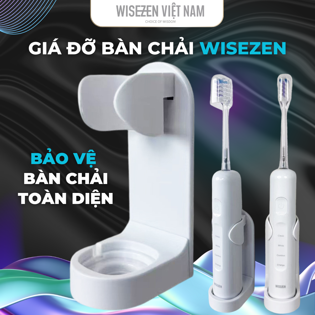 Giá đỡ WISEZEN TB01 – Dễ dàng cất giữ, bảo vệ bàn chải điện của bạn một cách toàn diện.