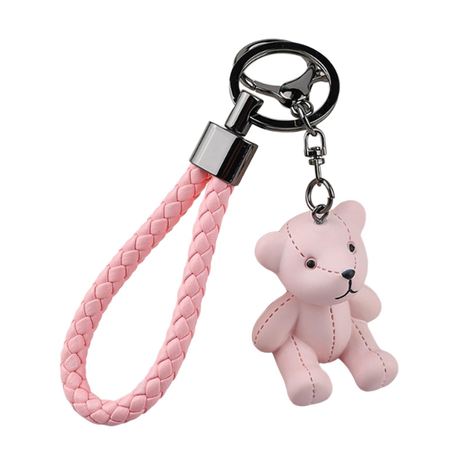 Bear Key Chain Pendant Resin Animal Pendant Creative Gift Car Bag Keychain
