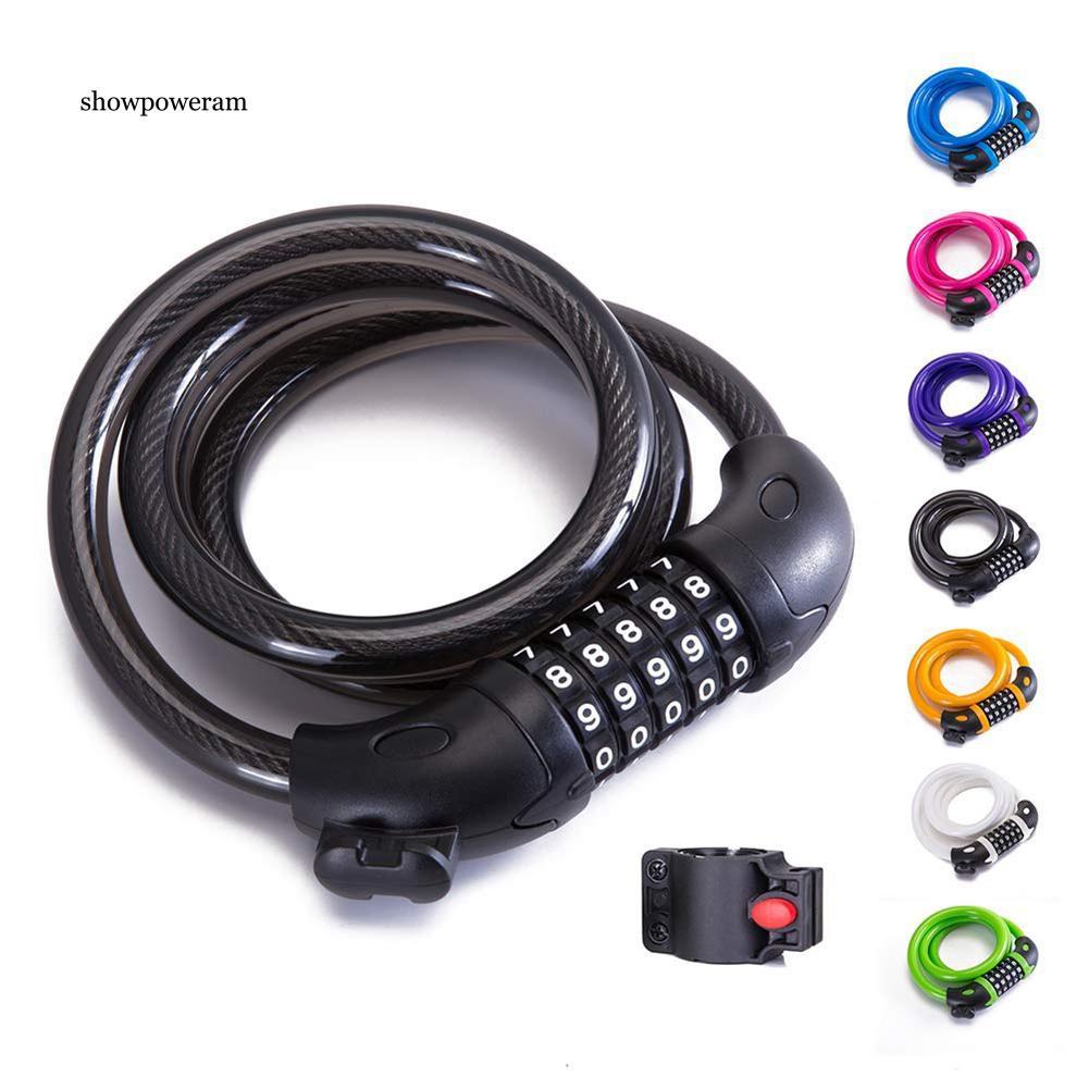 Dây khóa mật mã 5 chữ số chống trộm độ bảo mật cao tiện lợi