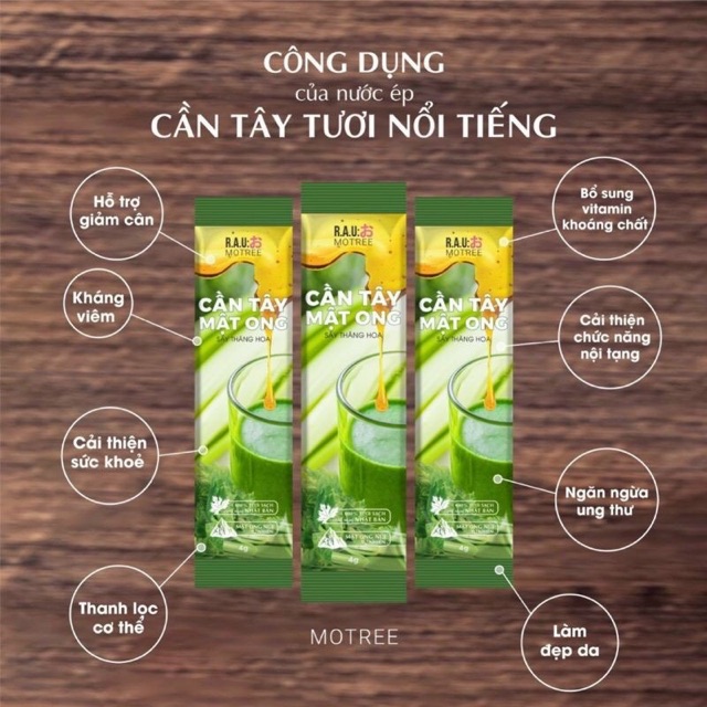 3 Hộp Bột Cần Tây Mật Ong Motree Mẫu Mới Giúp Giảm Cân, Hết Mụn, Sáng Da, Đẹp Dáng, Đào Thải Mỡ Thừa, Thanh Lọc Cơ Thể Tặng Kèm 01 Túi Muối NGâm Chân GIúp Ngủ Ngon Và 01Bình Thủy Tinh Cao Cấp