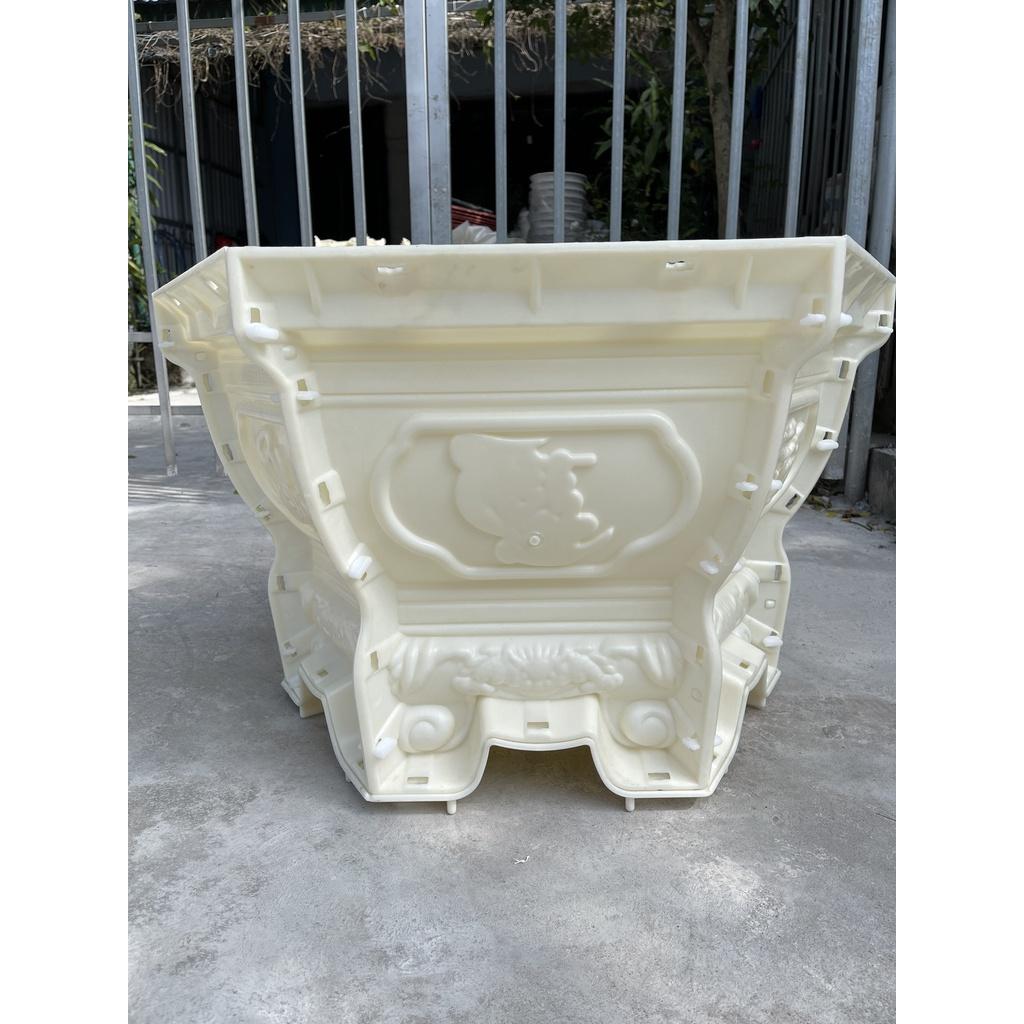 Khuôn Đúc Chậu Cảnh Lục Giác 68cm Chân Liền