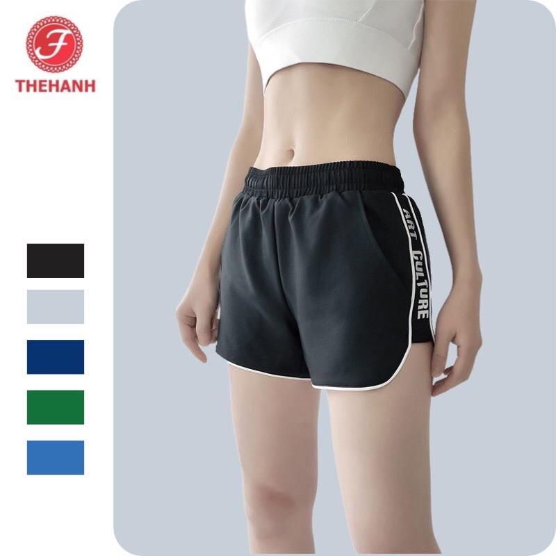 Quần đùi nữ mặc ở nhà, quần short nữ vải thun cottong co giãn TH STORE
